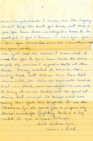 Letter from Charles & Emily Read
